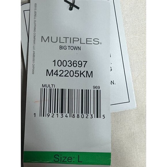 Women's Geometric Large Cardigan Sweater Open Front Knit Long Sleeve Multicolor - Picture 9 of 11